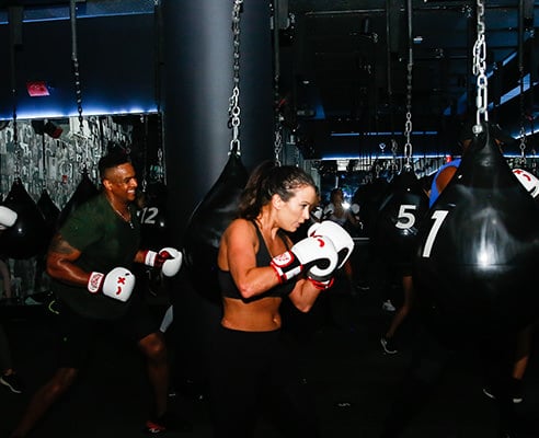 Woman boxing