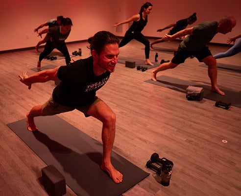 Man doing Yoga